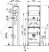 AlcaPLAST A107S/1200 Szerelő keret piszoárhoz és érzékelőhöz (szerelési magasság 1,2 m), 8595580500689