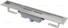 AlcaPLAST  APZ1006-850 Professional zuhanyfolyóka széllel / tömör rácshoz / függőleges lefolyóval / alaptest