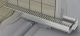 AlcaPLAST  APZ104-1050 Flexible low / Alacsony zuhanyfolyóka / perforált rács behelyezésére szolgáló széllel / falhoz állítható peremmel