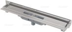   AlcaPLAST  APZ1104-550 Flexible low / Alacsony Zuhanyfolyóka / falhoz beállítható peremmel / perforált rácsokhoz / függőleges lefolyóval