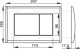 AlcaPLAST M275 Kétöblítéses fehér nyomólap falba építhető tartályhoz, arany, 8595580501662
