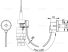AlcaPLAST MPO10 Távműködtetésű pneumatikus öblítés – kézi, fehér, beépítés: falba, 8595580501952