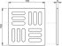 AlcaPLAST MPV004 rozsdamentes padlóösszefolyó rács, 102 × 102 rozsdamentes, 8595580507619