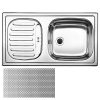   BLANCO FLEX MINI 18/10 rozsdamentes szövetmintás acél mosogató /mosogatótálca, 512032