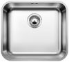   BLANCO SUPRA 450-U rozsdamentes fényezett acél mosogató / mosogatótálca, excenter nélkül, 518203