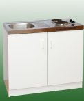   Ecorgan minikonyha hűtő nélkül 100x60 cm, mosogató + főzőlap + szekrény / 89394K 