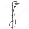   FERRO Rondo Lux Black - Zuhanyszett eső funkcióval / zuhany szett / eső funkció / fekete / NP23-BL