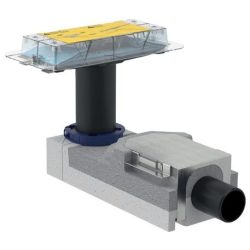 Geberit CleanLine zuhanyfolyóka  / zuhanylefolyó beépítő alapkészlet, építési magasság 90 mm, 154.150.00.1 / 154150001