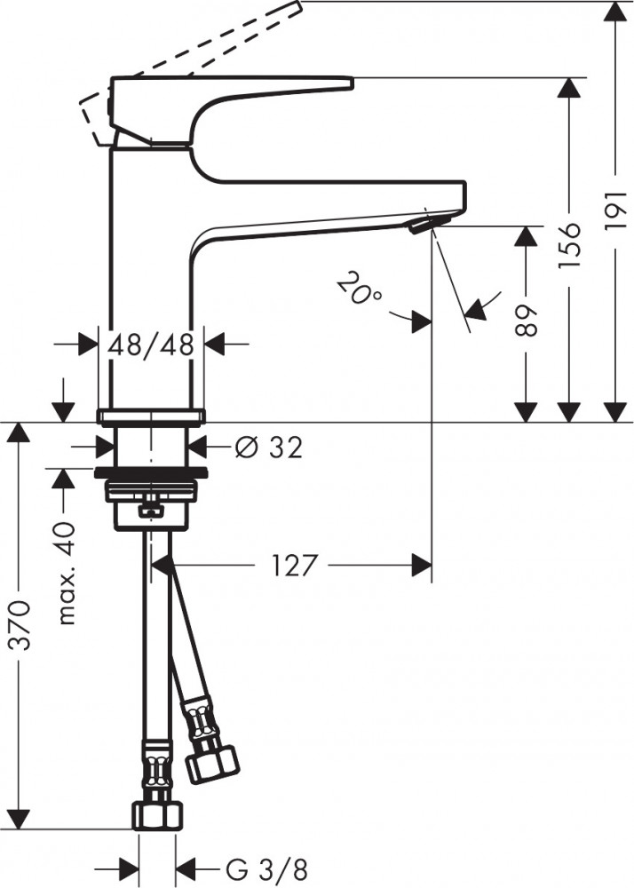 Hansgrohe Hg Metropol Egykaros Mosdocsaptelep Mos