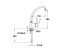 MOFÉM JUNIOR EVO egykaros bojler mosdó csaptelep, alsó bekötésű, nyílt rendszerű vízmelegítőhöz, 130 mm kifolyócsővel, 160-0018-10 / 160001810