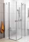   RAVAK Chrome CRV2-100 Szögletes zuhanykabin zuhanyajtó (1db), fényes alumínium / krómhatású kerettel, Transparent edzett biztonsági üveggel, 100 cm, 1QVA0C00Z1