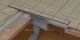 AlcaPLAST  APZ1007 Floor-300 Zuhanyfolyóka peremmel / burkolható rácshoz / függőleges lefolyóval / alaptest