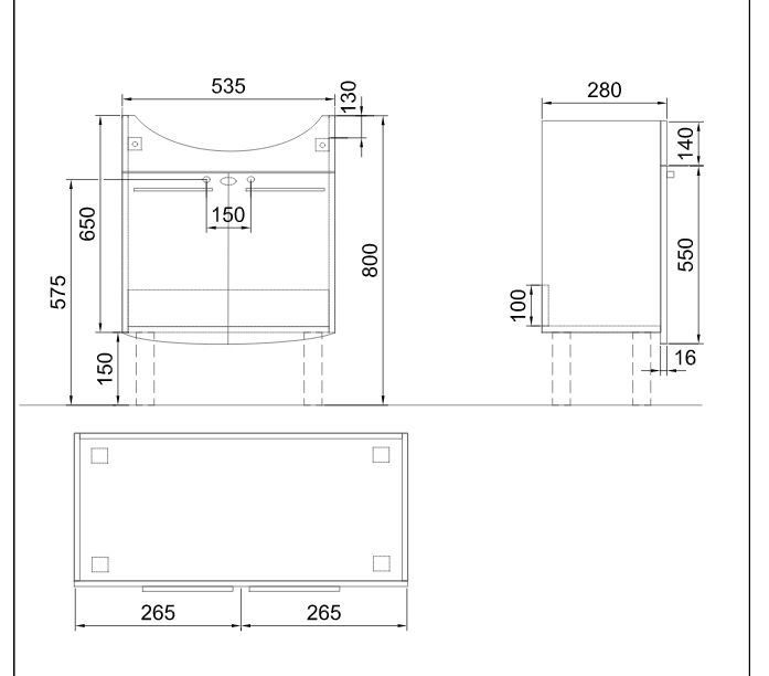 AlfÃldi saval 2.0 fehér mosdószekrény 28 x 53,5 x 69 cm es a897 e4 ...