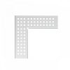   Alca / AlcaDRAIN / AlcaPLAST ADZ-R303R 8595580555078	Sarok drén folyóka rács 75 mm, rozsdamentes acél