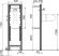 Alca / AlcaDRAIN / AlcaPLAST A106/1120 Szerelőkeret fogantyúhoz (szerelési magasság 1,12 m), 8595580552718