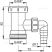 Alca / AlcaDRAIN / AlcaPLAST A30, Kötőcső 6/4", csatlakozóval, 8594045935257