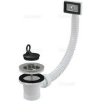   Alca / AlcaDRAIN / AlcaPLAST A331, Rozsdamentes leeresztő 6/4"/Ø70, flexi túlfolyóval, 8594045931341