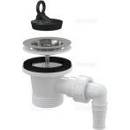   Alca / AlcaDRAIN / AlcaPLAST A33P, Rozsdamentes leeresztő 6/4"/Ø70, csatlakozóval, 8594045935264