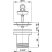 Alca / AlcaDRAIN / AlcaPLAST A34, Rozsdamentes leeresztő 6/4"/Ø70 magasított, 8594045937718