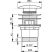 Alca / AlcaDRAIN / AlcaPLAST A390, Mosdó lefolyó leeresztő szelep click-clack 5/4"-es fém, nagy dugóval, 8594045937572