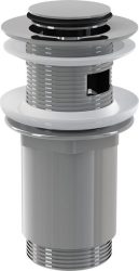 Alca / AlcaDRAIN / AlcaPLAST A391, Mosdó lefolyó click/clack 5/4"-es fém, kis dugóval, 8594045935387