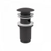   Alca / AlcaDRAIN / AlcaPLAST A392-GM-P CLICK/CLACK mosdó leeresztő 5/4", túlfolyóval, fémből, nagy dugóval, GUN METAL-fényes / GUN-metal / fényes,   A392-GM-P 8595580571689