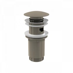Alca / AlcaDRAIN / AlcaPLAST  A392-N-B CLICK/CLACK mosdó leeresztő 5/4", túlfolyóval, fémből, nagy dugóval, NICKEL-szálcsiszolt matt / NICKEL-szálcsiszolt,  A392-N-B 8595580571658