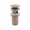   Alca / AlcaDRAIN / AlcaPLAST A392-RG-P CLICK/CLACK mosdó leeresztő 5/4", túlfolyóval, fémből, nagy dugóval, RED GOLD-fényes / RED GOLD-fényes,   A392-RG-P 8595580571627
