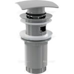   Alca / AlcaDRAIN / AlcaPLAST A393, Mosdó lefolyó click/clack 5/4"-es fém, szögletes elzáró dugó, 8594045931952