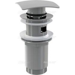Alca / AlcaDRAIN / AlcaPLAST A393, Mosdó lefolyó click/clack 5/4"-es fém, szögletes elzáró dugó, 8594045931952