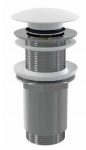   Alca / AlcaDRAIN / AlcaPLAST A395B Mosdó leeresztő / Fehér dugóval / túlfolyó nélkül / Műanyag és üveg mosdókhoz, 8595580539368