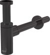   Alca / AlcaDRAIN / AlcaPLAST A400-GM-B DESIGN mosdószifon DN32, GUN METAL-szálcsiszolt matt / GUN-METAL  A400-GM-B 8595580571610