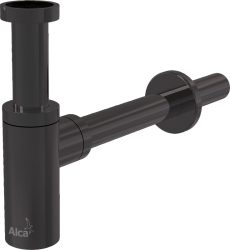 Alca / AlcaDRAIN / AlcaPLAST A400-GM-B DESIGN mosdószifon DN32, GUN METAL-szálcsiszolt matt / GUN-METAL  A400-GM-B 8595580571610
