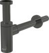   Alca / AlcaDRAIN / AlcaPLAST A400-GM-P DESIGN mosdószifon DN32, GUN METAL-fényes / GUN-METAL,   A400-GM-P 8595580571603