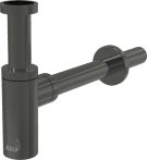   Alca / AlcaDRAIN / AlcaPLAST A400-GM-P DESIGN mosdószifon DN32, GUN METAL-fényes / GUN-METAL,   A400-GM-P 8595580571603
