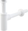  Alca / AlcaDRAIN / AlcaPLAST A400B DESIGN mosdószifon, DN32 fém, kerek, fehér/ 8595580567330
