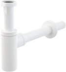   Alca / AlcaDRAIN / AlcaPLAST A400B DESIGN mosdószifon, DN32 fém, kerek, fehér/ 8595580567330