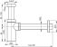 Alca / AlcaDRAIN / AlcaPLAST A400, Mosdószifon, Ø32 DESIGN, fém, kerek, 8594045937589