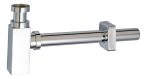   Alca / AlcaDRAIN / AlcaPLAST A401, Mosdószifon Ø32 DESIGN, fém, szögletes, 8594045935356