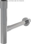   Alca / AlcaDRAIN / AlcaPLAST A402, Mosdószifon Ø32 DESIGN, fém, masszív, 8595580507770