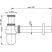 Alca / AlcaDRAIN / AlcaPLAST A431, Mosdószifon Ø32 nélkül 5/4"-es fém, anyával, 8594045930665