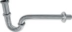   Alca / AlcaDRAIN / AlcaPLAST A432, U mosdószifon Ø32 nélkül 5/4"-es fém, anyával, 8594045930672