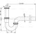 Alca / AlcaDRAIN / AlcaPLAST A4320, Mosdószifon Ø32 nélkül 5/4"-es fém, anyával, 8595580518677