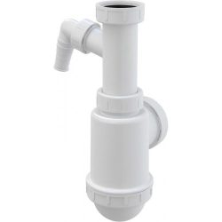 Alca / AlcaDRAIN / AlcaPLAST A443P-DN50/40 Ø50/40, Mosogatószifon leeresztő nélkül 6/4" menettel, csatlakozóval, 8594045937558