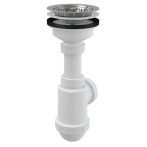  Alca / AlcaDRAIN / AlcaPLAST A446-DN50/40 Ø50/40, Szifon rozsdamentes leeresztővel Ø115, 8594045935981