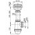 Alca / AlcaDRAIN / AlcaPLAST A446-DN50/40 Ø50/40, Szifon rozsdamentes leeresztővel Ø115, 8594045935981