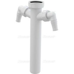 Alca / AlcaDRAIN / AlcaPLAST A44M-DN40 Ø40, Kötőcső 6/4" menettel és 2 csatlakozóval, 8594045931334