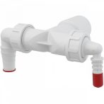   Alca / AlcaDRAIN / AlcaPLAST A45G Dupla csonk DN40/32 / 8–23, visszacsapó szelepekkel,   A45G 8595580550592