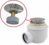  Alca / AlcaDRAIN / AlcaPLAST  A465C-50 CLICK/CLACK lefolyó készlet, fém,  A465C-50 8595580567132