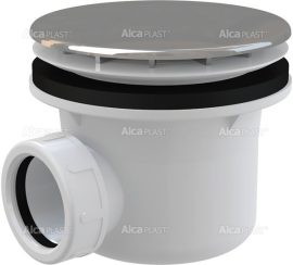 Alca / AlcaDRAIN / AlcaPLAST A49CR Króm zuhanytálca szifon, Ø90 mm-es leeresztő nyílással, túlfolyó nélküli zuhanytálcákhoz, 8594045930627